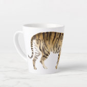 Tasse Latte Aquarelle Tigre Marcher (Angle gauche)