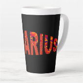 Tasse Latte Aquarius - Firey Orange bleu jaune (Angle droit)