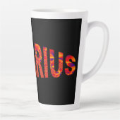 Tasse Latte Aquarius - Firey Orange bleu jaune (Droite)