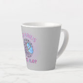 Tasse Latte Aquarius, signe zodiaque (Angle droit)