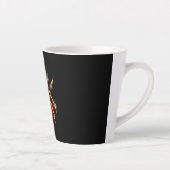 Tasse Latte Araignée en vapeur noire (Droite)