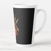 Tasse Latte Araignée en vapeur noire (Droite)