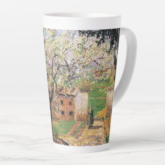 Tasse Latte Arbre à prune, Eragny Camille Pissarro (Angle droit)