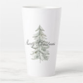 Tasse Latte Arbre blanc de Noël (Devant)