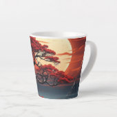 Tasse Latte Arbre bonsaï (Angle droit)
