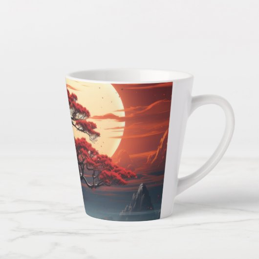 Tasse Latte Arbre bonsaï (Droite)
