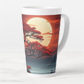 Tasse Latte Arbre bonsaï (Angle droit)