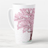 Tasse Latte Arbre cerise en fleurs (Angle gauche)