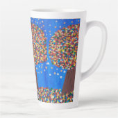 Tasse Latte Arbre coloré Abstrait (Droite)