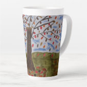 Tasse Latte Arbre d'automne (Angle droit)