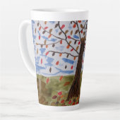 Tasse Latte Arbre d'automne (Angle gauche)