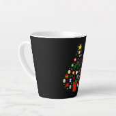 Tasse Latte Arbre de Noël Billiard (Angle gauche)
