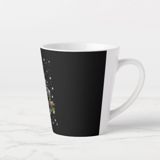 Tasse Latte Arbre De Noël Éléphant Couvert De Lampe De Feu (Droite)