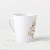 Tasse Latte Arbre de Noël Gold (Angle gauche)