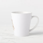 Tasse Latte Arbre de Noël Gold (Droite)