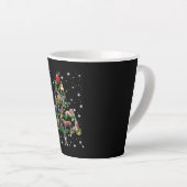 Tasse Latte Arbre De Noël Pitbull Couvert D'Une Lampe De Feu (Angle droit)
