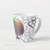 Tasse Latte Arbre de sphère FIDE argenté dynamique (Angle droit)