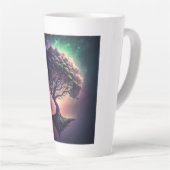 Tasse Latte Arbre en latte spatiale (Angle droit)