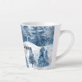 Tasse Latte Arbres de Noël Blue White Mountain (Droite)