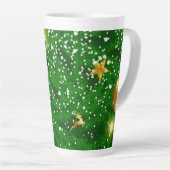 Tasse Latte Arbres de Noël Design Arrière - plan-67181 (Angle droit)