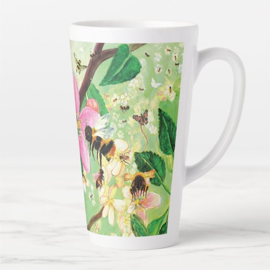 Tasse Latte Arbres en fleurs pour abeilles et autres pollinisa (Droite)