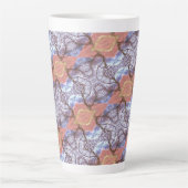 TASSE LATTE ARBRES ET CHAMPS MOTIF (Devant)