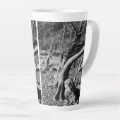 TASSE LATTE ARBRES NOIRS ET BLANCS (Angle droit)