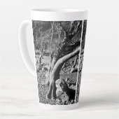 TASSE LATTE ARBRES NOIRS ET BLANCS (Angle gauche)