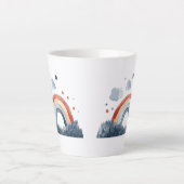 Tasse Latte Arc-en-ciel aquarelle boho (Devant)