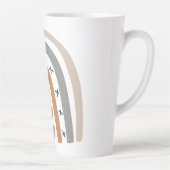 Tasse Latte Arc-en-ciel beige gris moderne blanc (Droite)