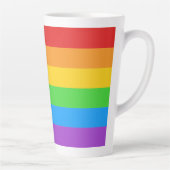 Tasse Latte Arc-en-ciel de la fierté (Droite)
