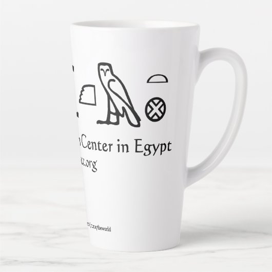 Tasse Latte ARCE American Research Center en Egypte Hiéroglyph (Droite)