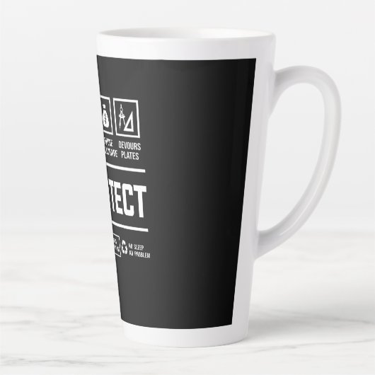 Tasse Latte Architecte Gestion des informations Architecture M (Droite)
