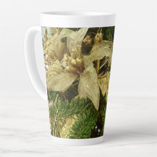 Tasse Latte Argent et or Noël Arbre II