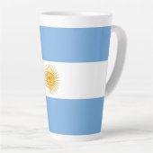 Tasse Latte Argentina flag (Angle droit)