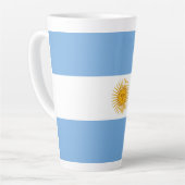 Tasse Latte Argentina flag (Angle gauche)