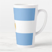 Tasse Latte Argentina flag (Droite)