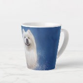 Tasse Latte Ari la collection Samoyed BLUE (Angle droit)