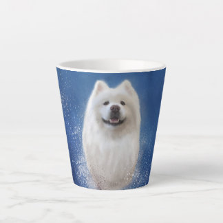 Tasse Latte Ari la collection Samoyed BLUE