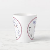 Tasse Latte Armature d'or, nouvelle année, Noël (Devant)