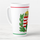 Tasse Latte Armoiries Hongrie Budapest Dons (Angle gauche)