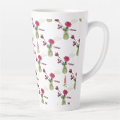 Tasse Latte Arrangement exotique de fleurs dans le verre (Droite)
