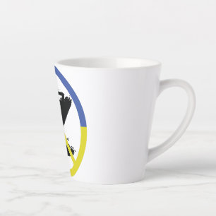 Tasse Latte Arrêtez la guerre en Ukraine Jetez un oreiller