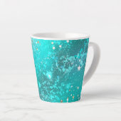 Tasse Latte Arrière - plan à huile Turquoise de la menthe (Angle droit)