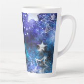 Tasse Latte Arrière - plan spatial avec étoiles (Droite)