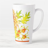 Tasse Latte Arrivée d'automne sur une grosse tète (Droite)