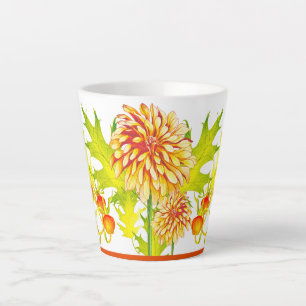 Tasse Latte Arrivée d'automne sur une petite tète