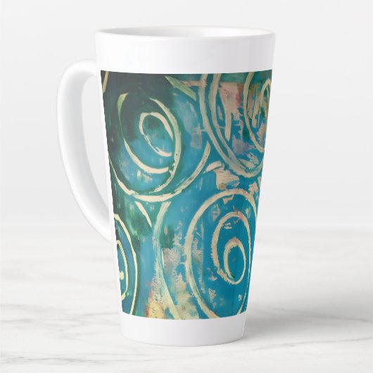 Tasse Latte Art abstrait (Angle gauche)
