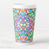 Tasse Latte Art abstrait de ligne moderne (Devant)