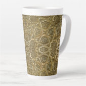 Tasse Latte Art arabe traditionnel turc Arabesque (Angle droit)